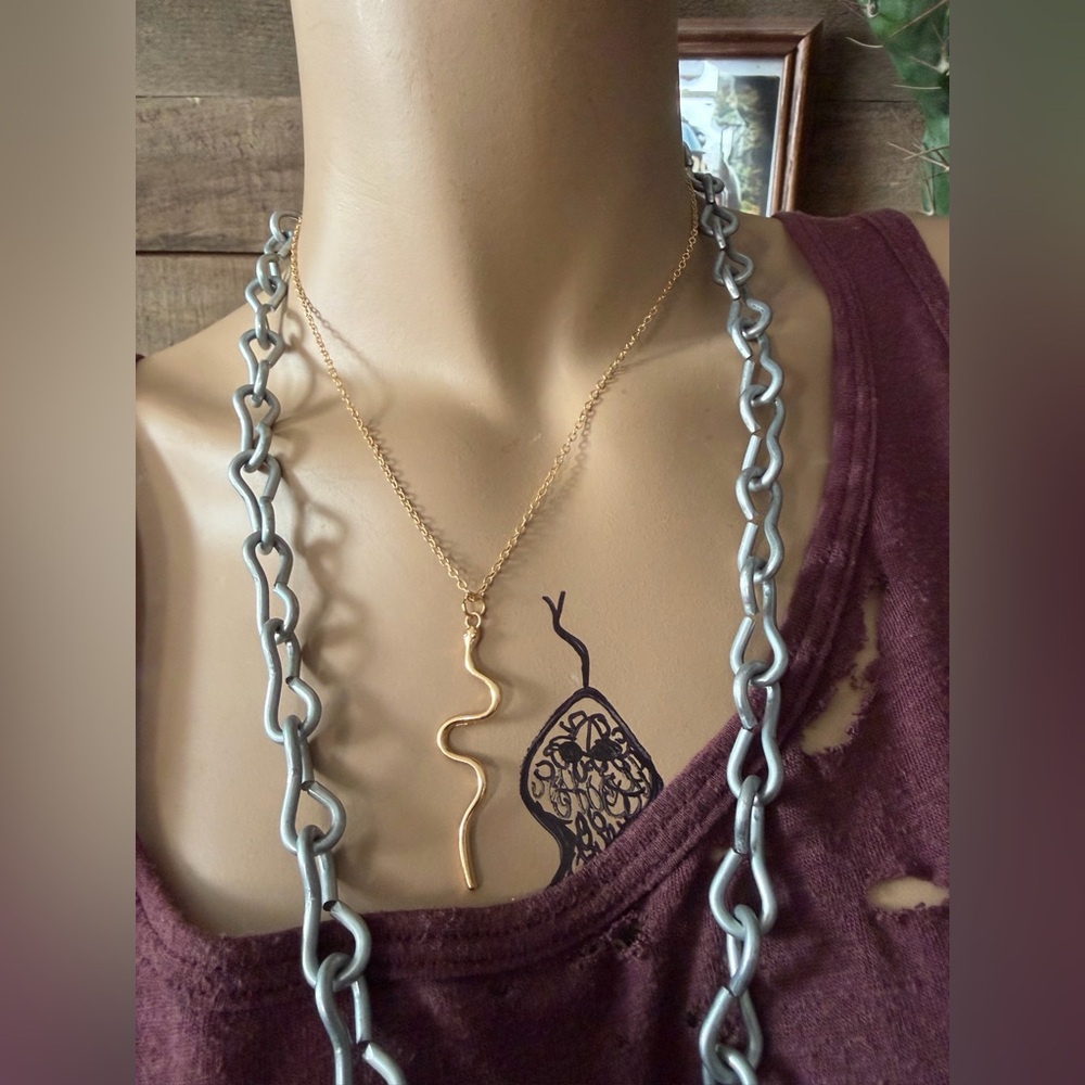 Minimalist Snake Necklace